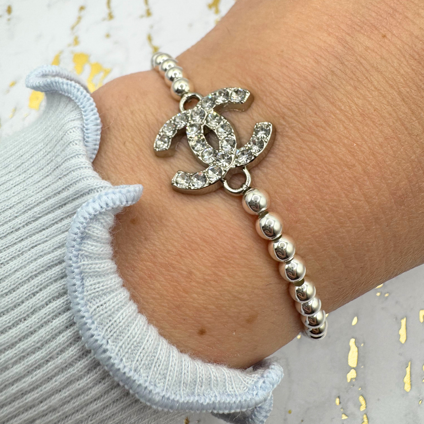 4MM 925 STERLING SILVER CHANEL BRACELET