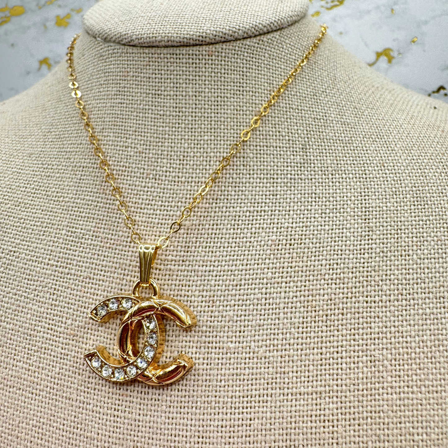 14K GOLD FILLED FLAT CABLE CHAIN NECKLACE