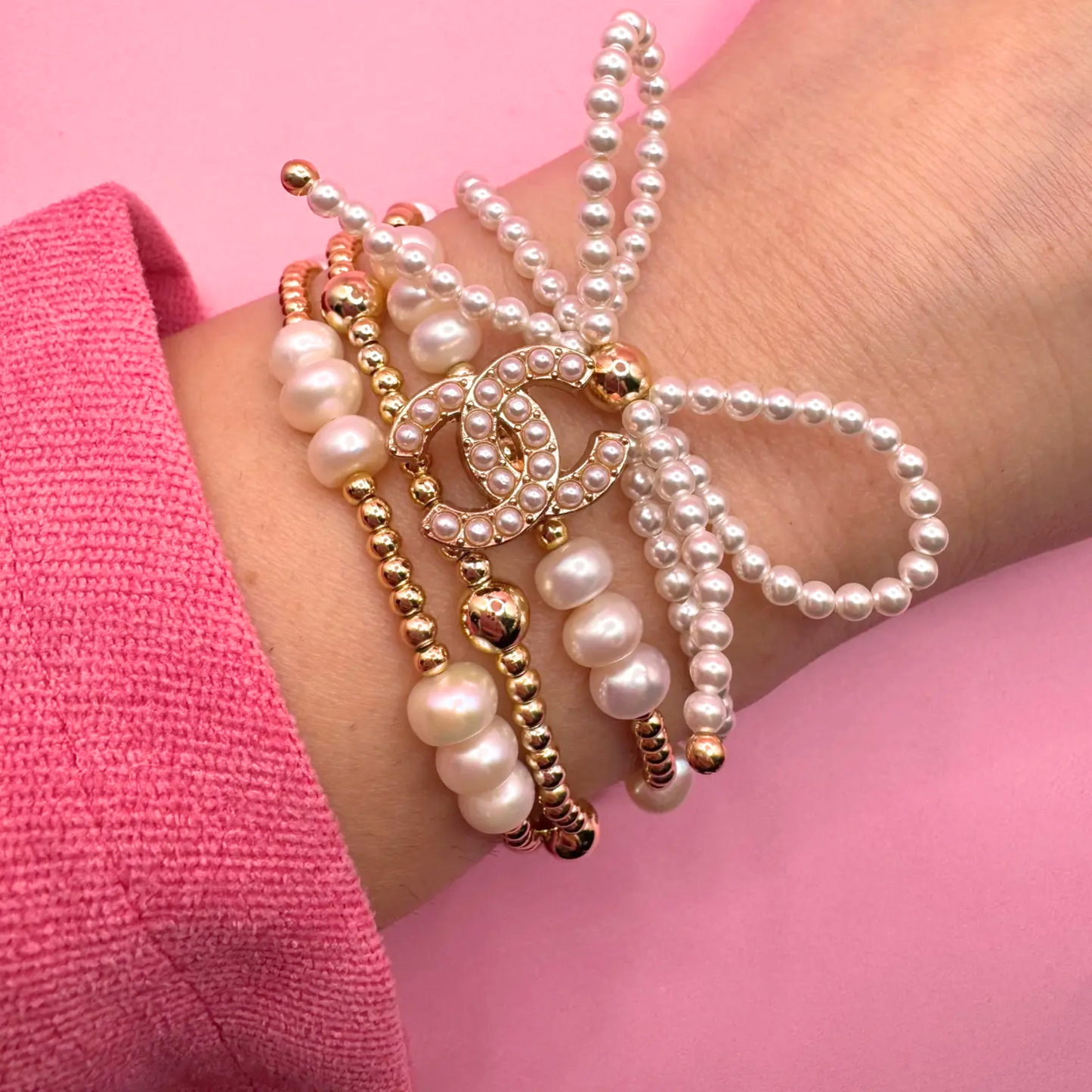 Freshwater Bow Pearl Bracelet