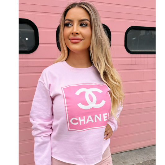 ON THE LIST- PINK CREWNECK