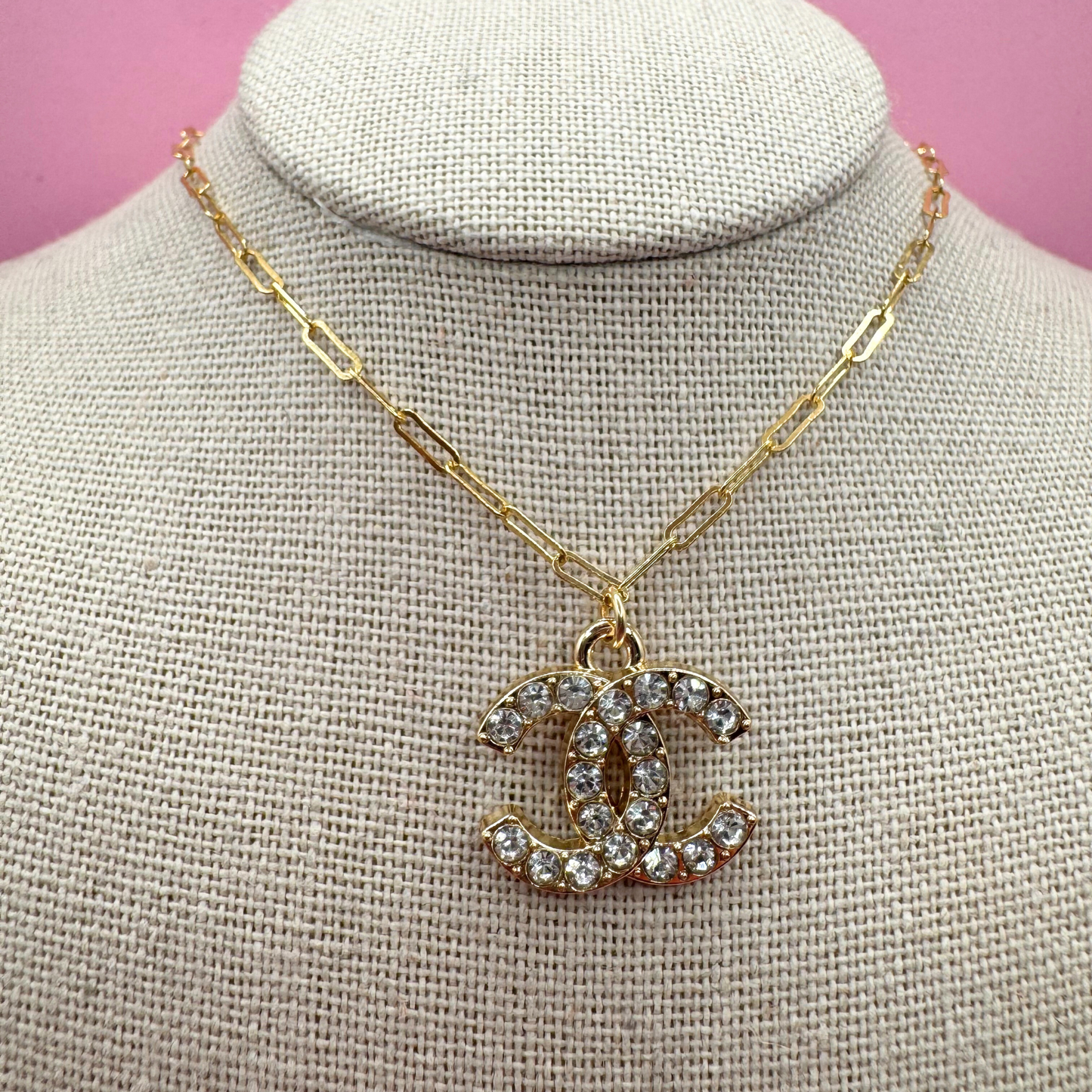 14K GOLD FILLED PAPERCLIP NECKLACE