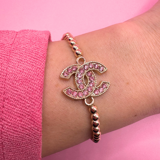 14K GOLD FILLED 4mm REPURPOSED BEADED BRACELET