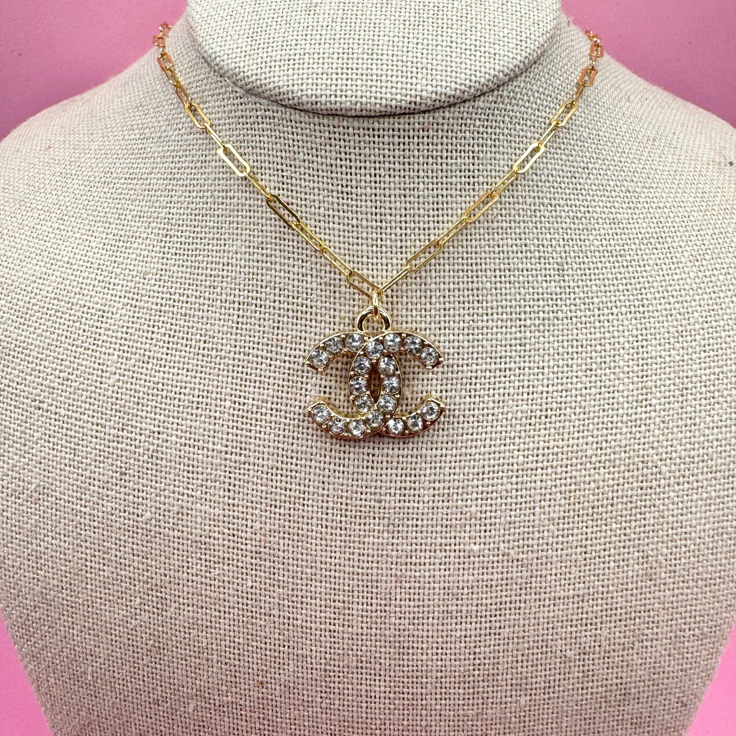 14K GOLD FILLED PAPERCLIP NECKLACE