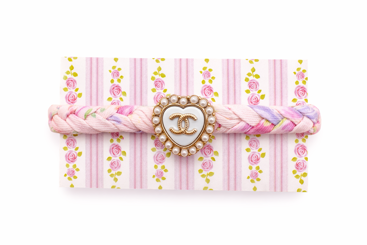 Blush Rose Liberty Fabric Bracelet
