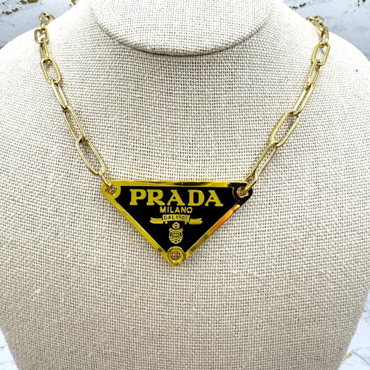 14K GOLD STAINLESS STEEL NECKLACE