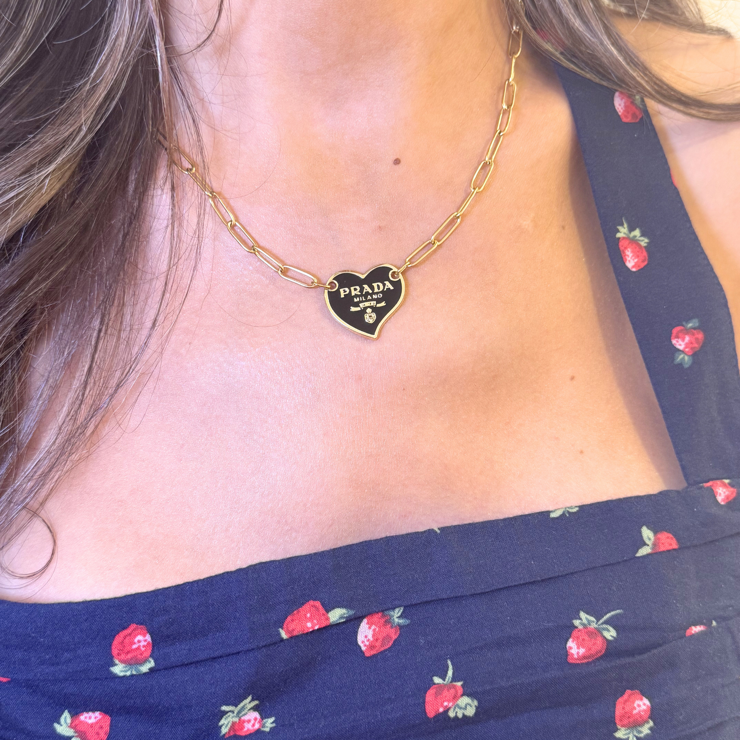 14K GOLD STAINLESS STEEL NECKLACE