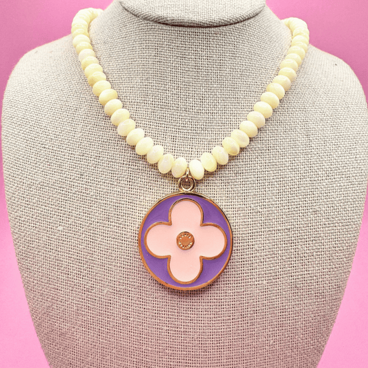SUGAR PLUM CLOVER NECKLACE