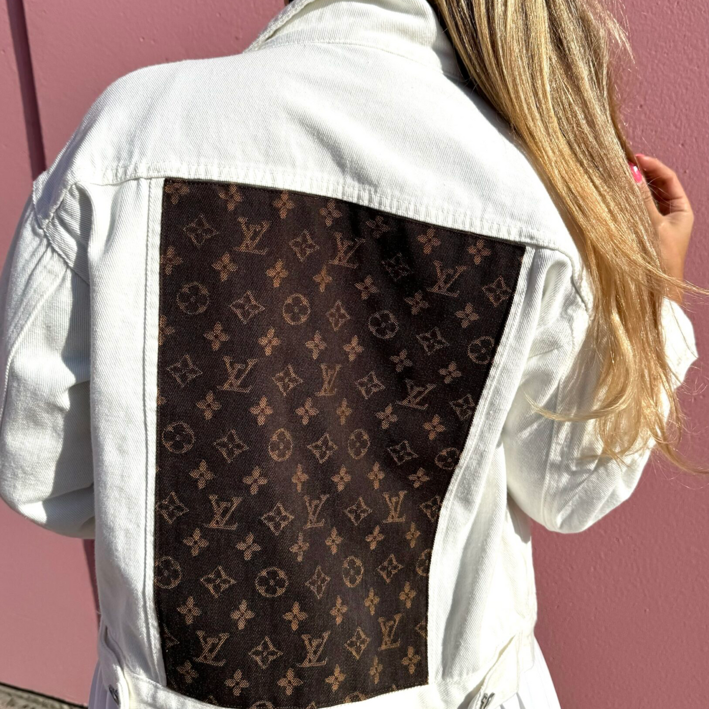 LOUIS VUITTON DENIM JACKET-WHITE