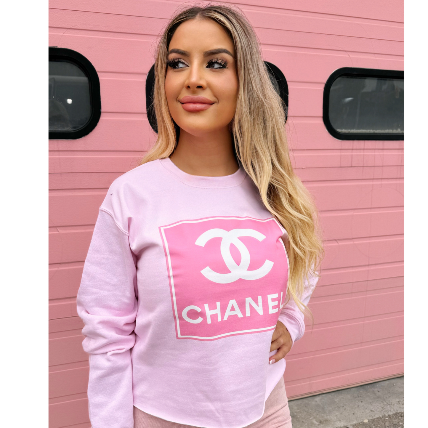 SOUTH HAMPTON - PINK CREWNECK