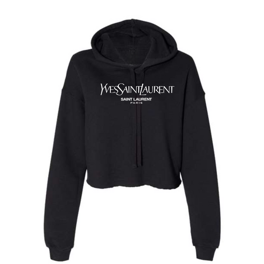 Y S L - CROPPED HOODIE