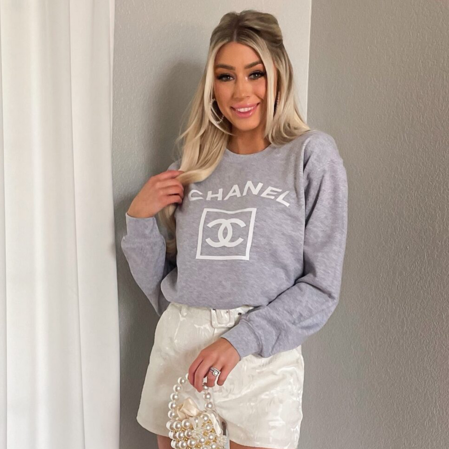 SOMETHING TO TALK ABOUT - GREY CREWNECK