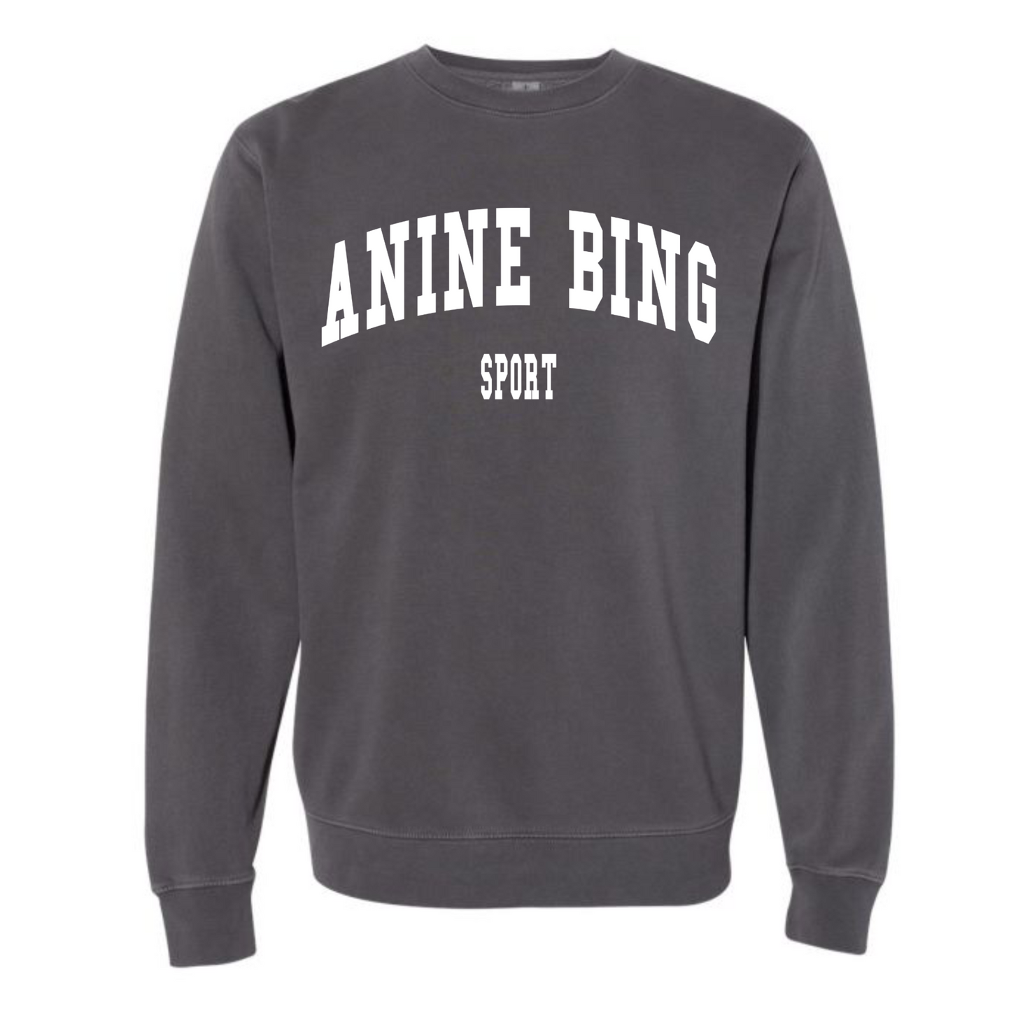 ANNIE BING-WASHED BLACK CREWNECK