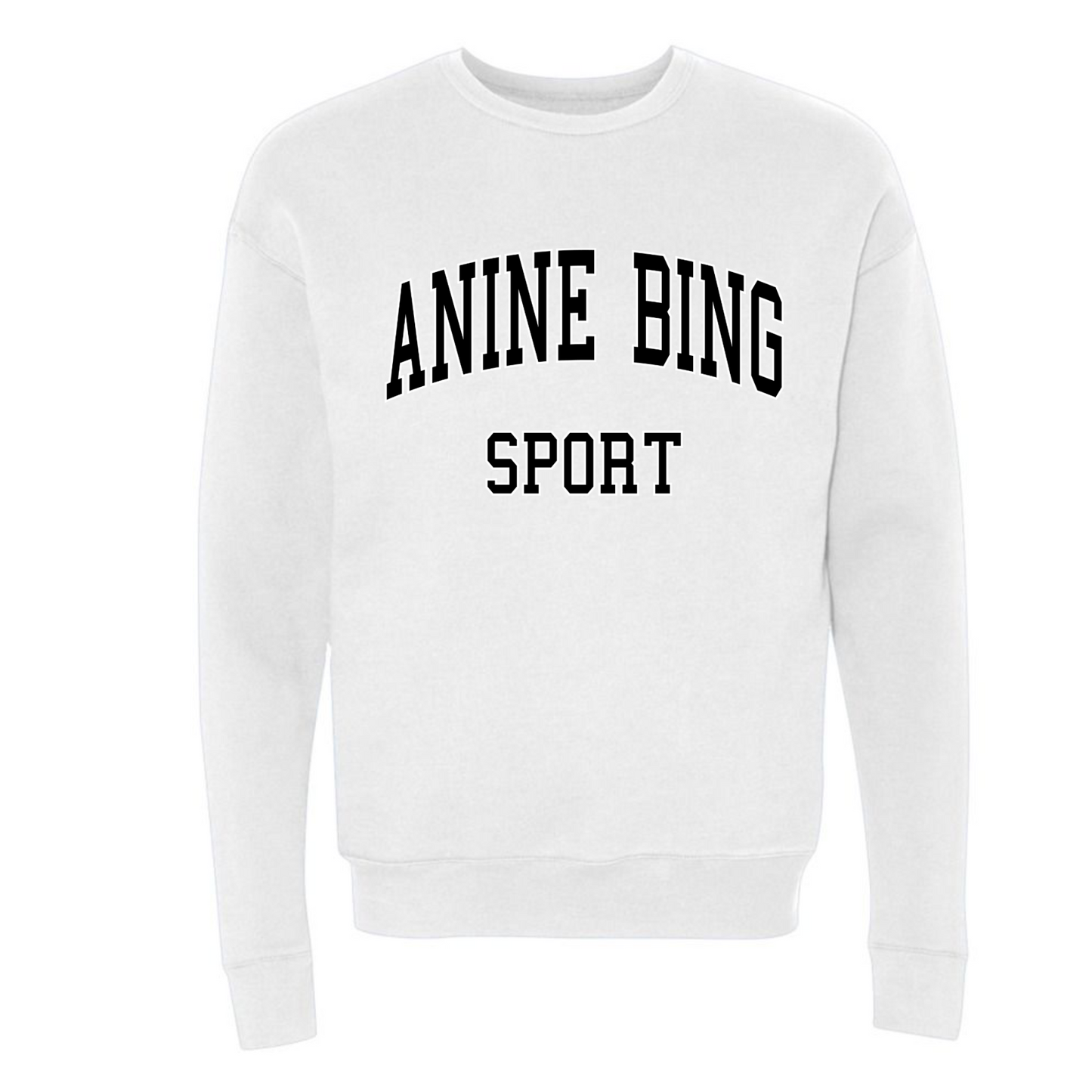 ANNE BING-WHITE CREWNECK