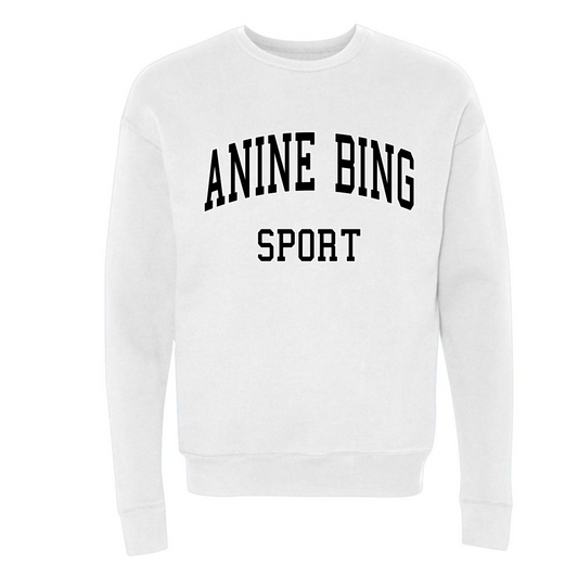 ANNE BING-WHITE CREWNECK