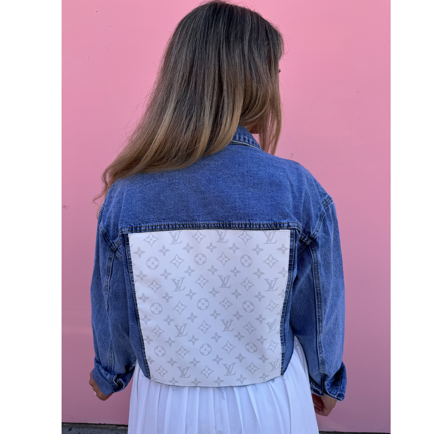 LOUIS WHITE BLUE DENIM JACKET