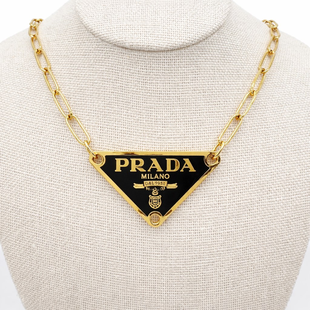 14K GOLD STAINLESS STEEL NECKLACE