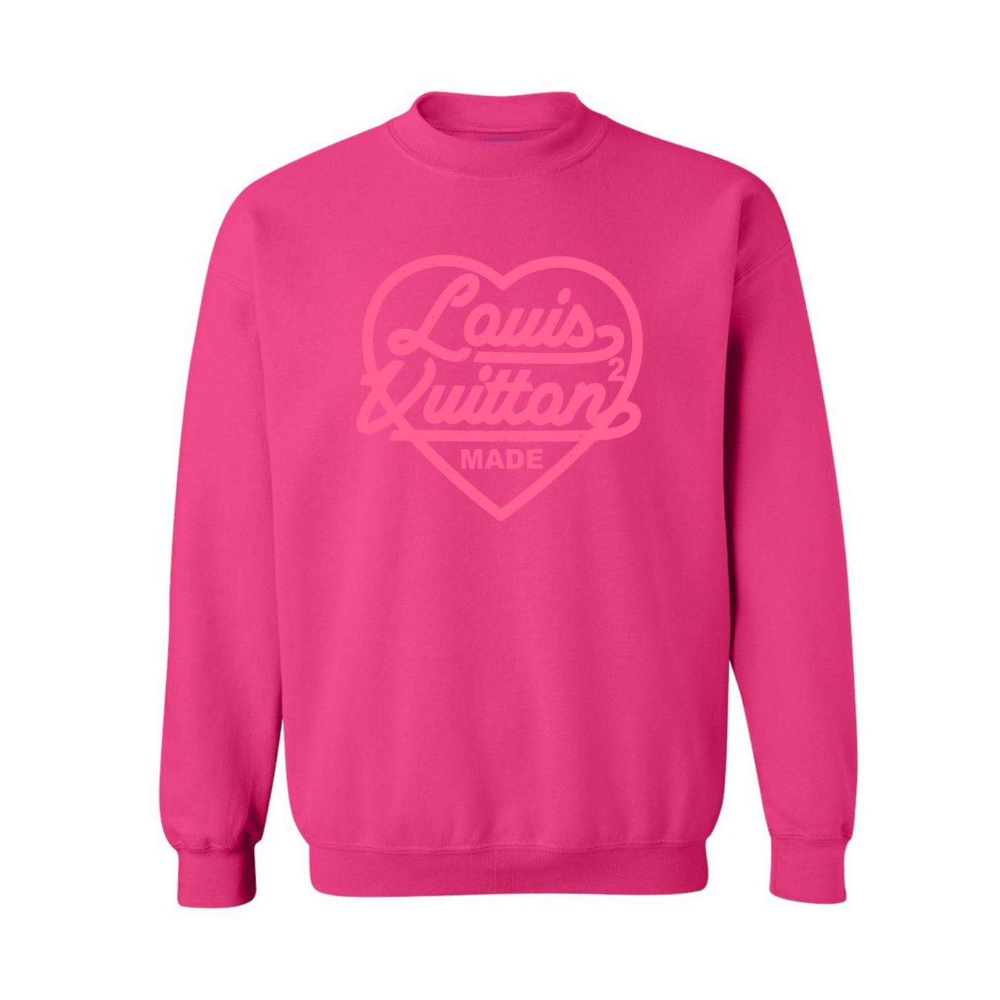 FINNER THINGS- PINK CREWNECK