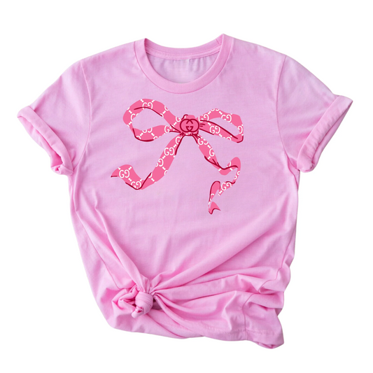 BOW GIRL- PINK GRAPHIC